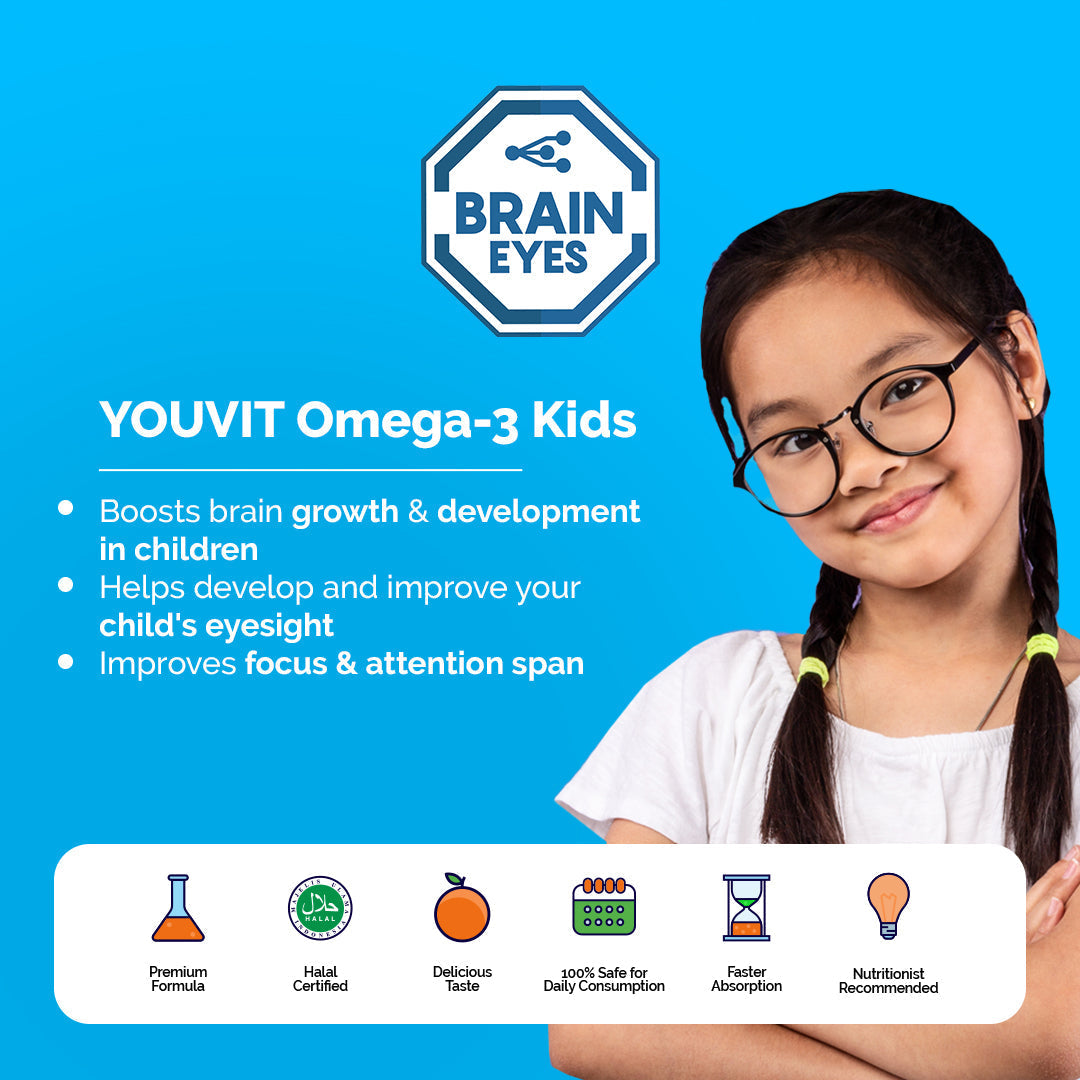 Youvit Kids DHA for Brain and Eye Development Bundle 60 Days